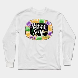 Mardi Gras King Cake Long Sleeve T-Shirt